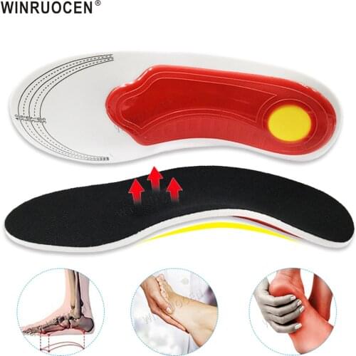 Arch Support Orthopedic Insoles Flat Feet breathable Shoe Pads for Shoes Men Women Shock-Absorption Feet Cushion for insert