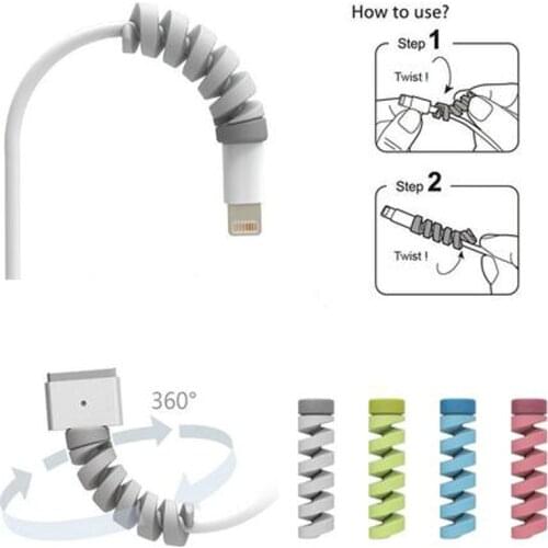 Universal New Creative Charging Cable Protector Saver Cover For Apple iPhone 8 X Lightning USB Charger Cable Cord Adorable Cute