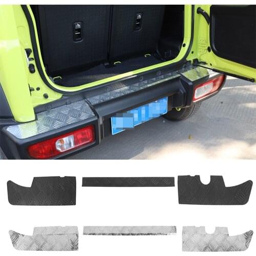 Aluminum Alloy Rear Bumper Protector Guard Plate Panel Cover for Suzuki Jimny 2019+ Car Exterior Accessories
