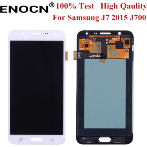 TFT LCD For Samsung Galaxy J7 2015 J700 J700F J700M J700H LCD Display Touch Screen Digitizer Assembly Black White Gold