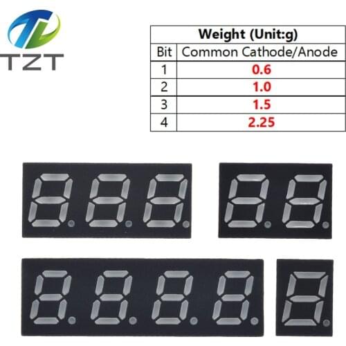 0.28 Inch Digital Tube LED Display 1Bit 2Bit 3Bit 4Bit Display Common Anode / Cathode 0.28" 7 Segment Led Display Board