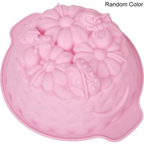 1 Piece Cake Mold Silicone Reusable Toast Bread Cake Baking Pan 3D DIY Flower Shaped Fondant Pastry Decoration Mold Cake Tools