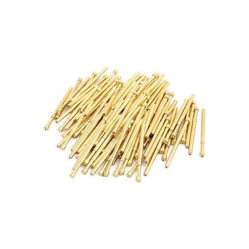100pcs PA125-A 2.0mm Dia 33.3mm Length Metal Spring Pressure Test Probe Needle