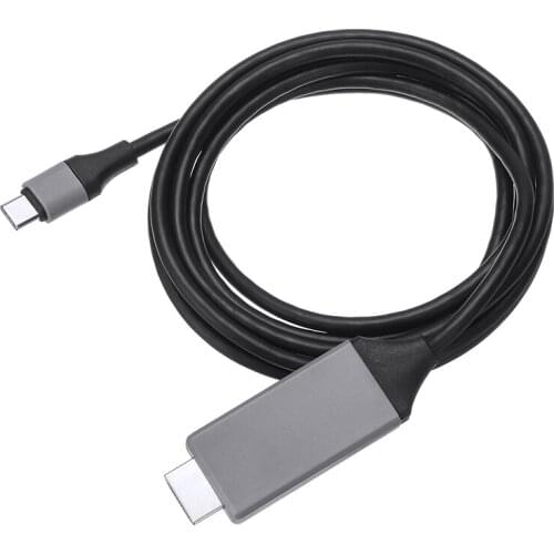 Ultra HD 1080P Type-C to 4K HDMI-compatible HDTV Adapter Converter CableType C to HDMI-compatible Thunderbolt 3 Converter