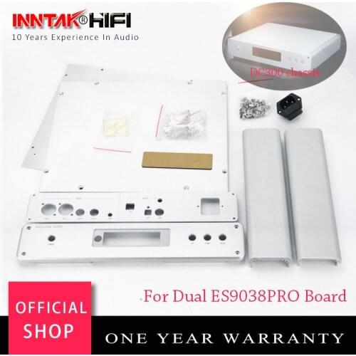 DC300 Aluminum Chassis 316mm*62mm*248mm Aluminum Case for Dual ES9038 ES9038PRO DAC decoder Board