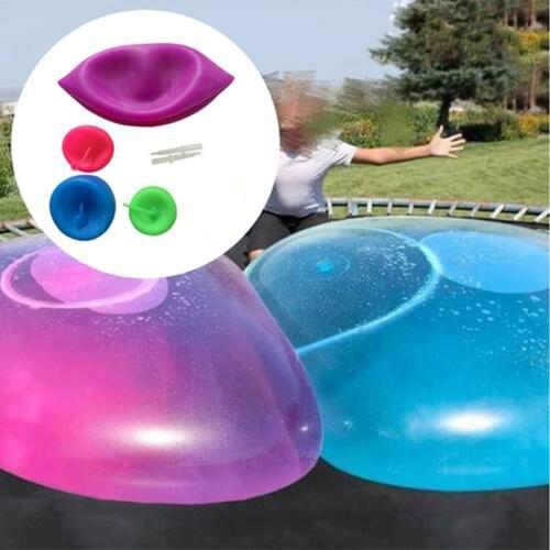 120cm Children Outdoor Soft Air Water Filled Bubble Ball Blow Up Balloon Toy Fun Party Game Summer Gift For Kids Birthday Party