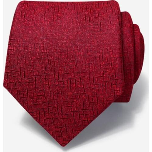 New Top Quality Business Tie for Men Designer Brand Fashion Red 8CM Wide Zipper Necktie Korean Style Gentleman Dress Suit