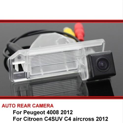 For Peugeot 4008 Citroen C4SUV C4 aircross 2012 Rear View Backup Reverse Camera Car Parking Camera For SONY HD CCD Night Vision