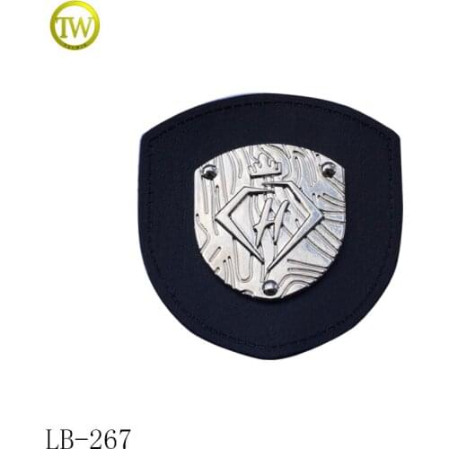 LB267 custom new deisgn garment metal PU wholesale leather patches label