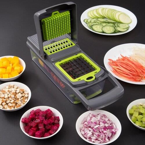 Mandoline slicer kitchen vegetables cutter artifact multifunctional diced potato wire cutter grater household potato chips slice