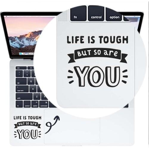Life Humor Quote Laptop Sticker for MacBook Decal Air Pro 16" Retina 11 12 13 15 inch Mac Book HP Notebook Skin Trackpad Sticker