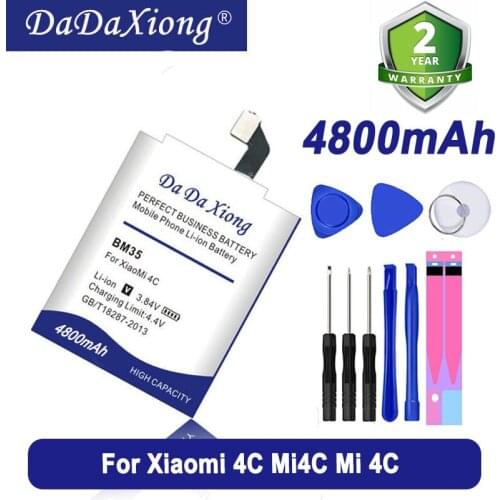 Original Da Da Xiong 4600mAh BM35 Battery for Xiaomi 4C Mi4C Mi 4C Cell Phone Battery