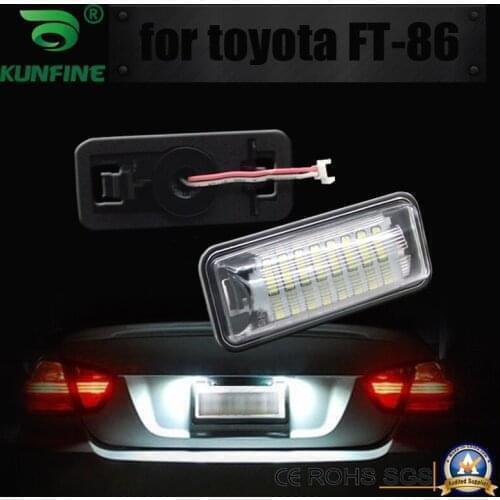2pcs Car LED Number License Plate Light LED License Lamp For Toyota 86 GT86 FT86 Subaru BRZ Imprez OEM No. 84912FG110 84912FG110