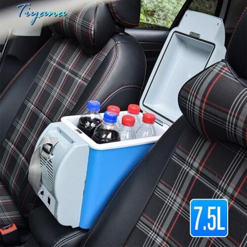 Semiconductor Refrigerator Car Home Dual-Use 7.5 Liters Portable Car Portable Heating Cooling Box Refrigeration Drink Small Gift