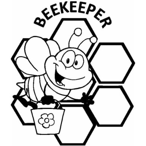 Lovely bee buzzer car stickers cross country diesel vehicle motorcycle accessories decoration refrigerator car fun decals PVC