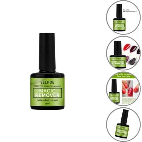 15ML Fingernail Remover Professional Easy to Apply Cosmetics Nail Polish Portable Remover Polish Nail Polish Remove Top Coat