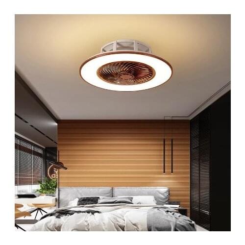 LED ceiling fan lamp modern minimalist ceiling lamp dining room bedroom living room lamp round fan lamp