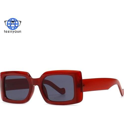 TEENYOUN 2021 New Square Sunglasses Men Brand Small Rectangle Sun Glasses for Women Vintage Oculos UV400 Oculos de so Eyewear