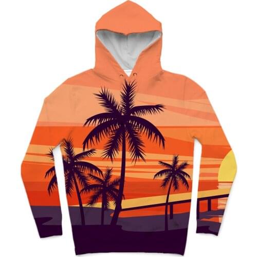 REAL American SIZE High Quality Fun Chill Beach Dayz Sublimation Printing Plus Size Hoodies