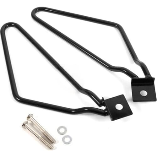 Universal Motorcycle Saddle Bag Support Bars Mount Brackets Saddlebag Bracket Support For Harley Sportster Iron XL883N Dyna