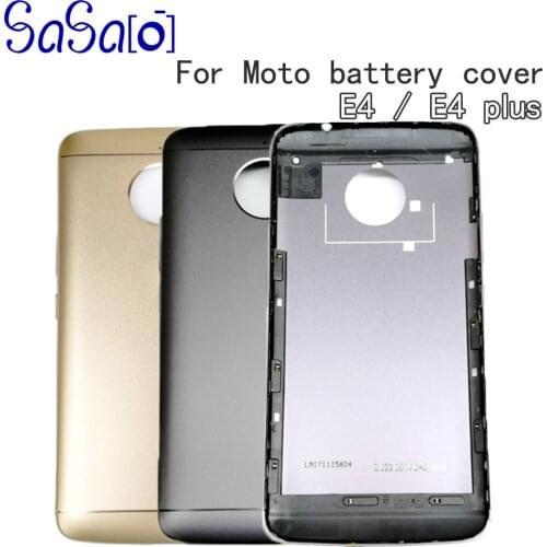 10pcs/lot Back Battery Cover Housing For Motorola Moto E4 XT1760 1767 1768 1769 / E4 Plus xt1774 1775 1776 Rear cover