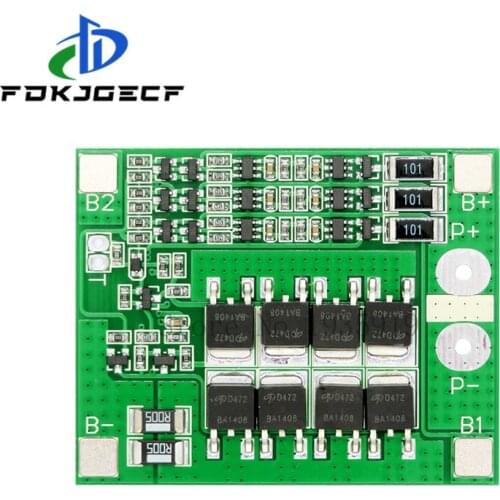 10pcs 3S 25A Li-ion 18650 BMS PCM Battery Protection Board BMS PCM With Balance For li-ion Lipo Battery Cell Pack Module DIY