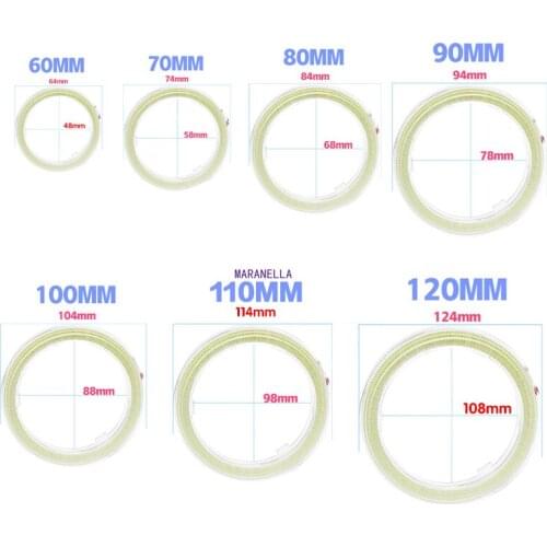 2 pcs Daytime Running Headlight Lamp Car Angel Eyes Led Halo Ring Headlight DRL 12V 60MM 70MM 80MM 90MM 100MM 110MM 120MM
