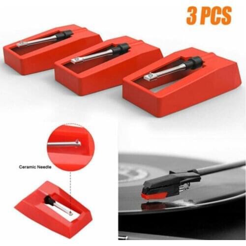 3PCS/Set Diamond Replacement Stylus Record Player Needle Vinyl Phonograph New Player Gramophone For LP Records Accessories C1N7