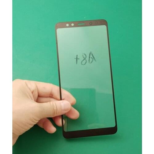 5pcs outer glass+oca film LCD Front Touch Screen Glass Outer Lens repaire For SM Galaxy A8+ A8 Plus 2018 A730 A730F A730DS