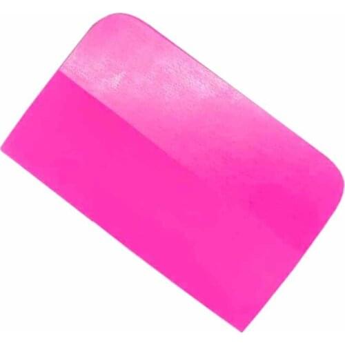 50LC Pink Scraper Soft Rubber Car Window Squeegee Tint Tools Glass Water Wiper Vinyl Wrap Blade Auto Home Office Scraper