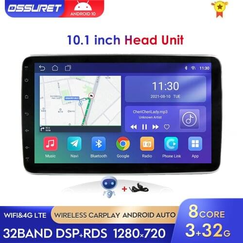Android 10 Rotatable 1 Din Car Radio for Universal Stereo Video Multimedia Player GPS Navi Autoradio 360 Degree Rotation WIFI BT