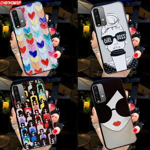 For Xiaomi Redmi Note 10 Pro Case TPU Cartoon Heart Girl Back Cover For Redmi Note 10 10S Note10 4G Phone Cover Note10 Pro Cases