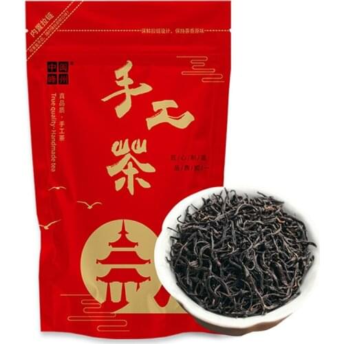 Lapsang Souchong Black Chinese Tea Loose Leaf Without Smoky Flavor Wuyi Mountain Tea Red 150g