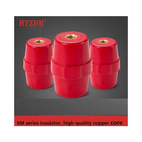 HTZDH SM25-M6 SM51-M8 Fusiform Insulators Apply To High and Low Voltage Distribution Cabinet Outdoor Distribution Box