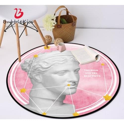 Bubble Kiss Nordic Style Carpet Plaster Statue Pattern Carpet For Living Room Bedroom Decor Rug Non-Slip Sponge Kids Room Mat