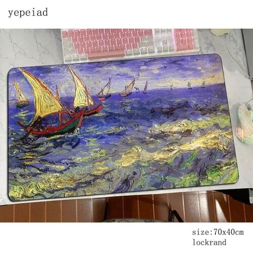 Van gogh mousepad gamer thick 70x40cm gaming mouse pad large New arrival notebook pc accessories laptop padmouse ergonomic mat