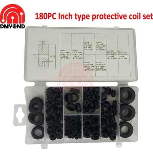 Hot 180pcs Rubber O Ring O-Ring Washer Seals Watertightness Assortment Different Size with Plastic Box Kit Set for Car Pump