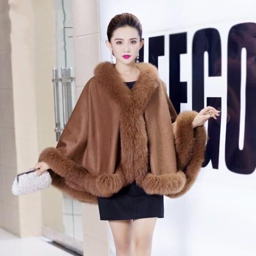 XINYAWEI Hot Sale 2019 Fashion Womens Short Fur Coat Bride Shawl Fox Fur Short Coat Multicolor Party Wedding Warm Cloak Shawl