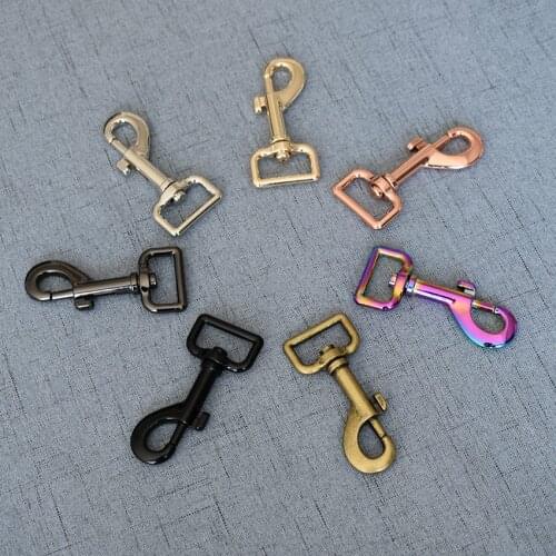 50 Pcs/Lot 25mm Metal Clasps Lobster Dog Collar Keychain Trigger Clips Snap Hook Leather Belt Bag Buckles DIY Accessories