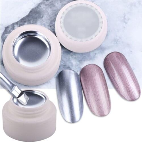 Nail Art Metal Painted Glue Phototherapy Glue Gold Silver Brushed Lasting Waterproof 8 Colors Optional Nail Art Cosmetics