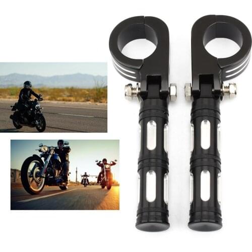 32mm 38mm Motorcycle Highway Pegs Engine Guard Crash Bar Foot Pegs Footrest Clamps for Harley Street Glide Dyna Chopper Bobber