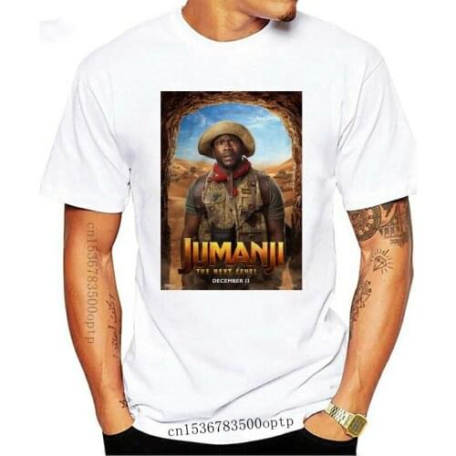 Jumanji The Next Level Kevin Hart T-Shirt Men Hip Hop 100% Cotton Streetwear Tee Shirt