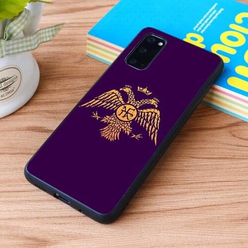 For Samsung Galaxy Byzantine Eagle Symbol Flag Soft TPU border Samsung Galaxy Case