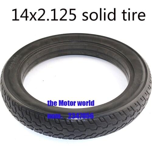 Solid Rubber Electric tire 14*2.125 fits Many Gas Electric vehicle Scooters and e-Bike