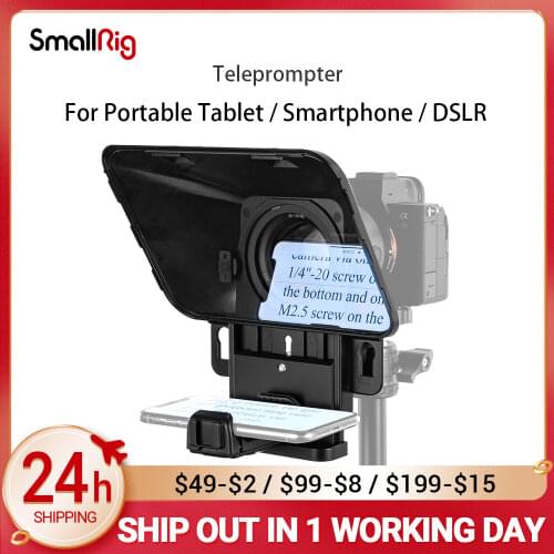 SmallRig Desview Portable Tablet / Smartphone / DSLR Teleprompter TP10 For IPad Huawei Samsung Xiaomi 3374