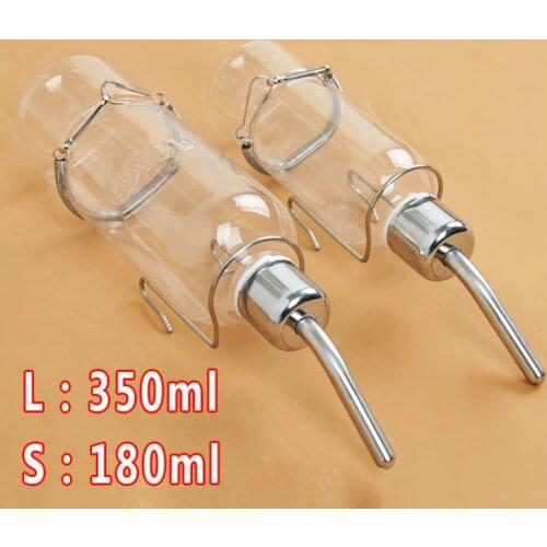 Pet Self Transparent Water Feeder Bottle Hanging Drinking Fountain For Rabbits Hamster Watering Supplies Small Animals Products