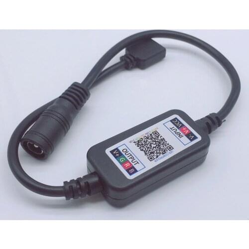 DC 12V 24V RGB Led Controller APP Bluetooth RGB Music Controller For Led Strip Light 5050 4 Pin Mini RGB Controller 5V-24V