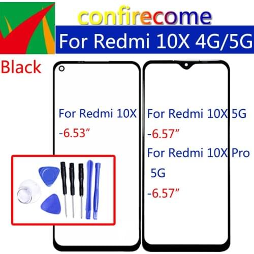 Replacement LCD Front Touch Screen Glass Outer Lens For Xiaomi Redmi 10X Pro 4G 5G