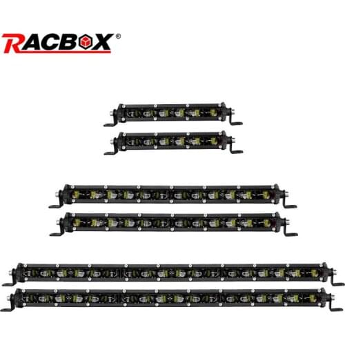 6D Lens Slim Led Bar 7 13 20 Inch Offroad Led Light Bar For 12V 24V UAZ Tractor SUV Truck Boat 4WD 4x4 ATV Led Work Fog Light