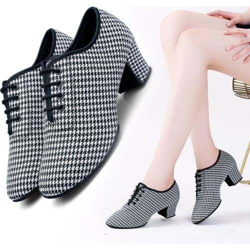 USHINE BD47 New Heel 5cm Flying weaving Latin Ballroom BD Dance Latin Shoes Woman Dance Shoes